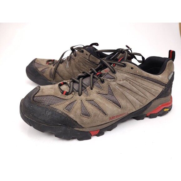 Merrell Men\'s Brown Capra Hiking Shoes Size 14 Nubuck Select Dry Vibram main image 11